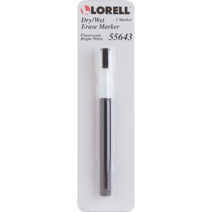 Lorell+Dry%2FWet-Erase+Marker+-+White+-+1+Each