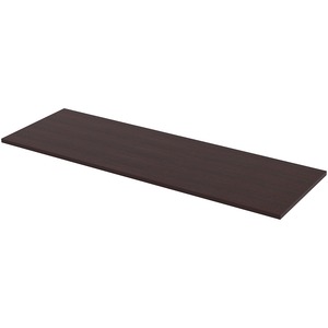 Lorell Utility Table Top - Espresso Rectangle, Laminated Top - 72