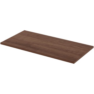 Lorell Utility Table Top - Walnut Rectangle, Laminated Top - 48