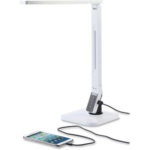 Lorell+Smart+LED+Desk+Lamp+-+LED+-+White+-+Desk+Mountable+-+for+Desk%2C+Table