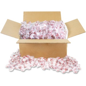 Office Snax Peppermint Hard Candy - Peppermint - Individually Wrapped - 10 lb - 900 / Box Per Box