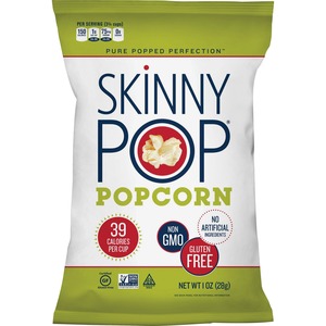 SkinnyPop+Popcorn+-+Non-GMO%2C+Gluten-free%2C+Dairy-free%2C+Fat-free%2C+Preservative-free+-+Original+-+1+oz+-+12+%2F+Carton