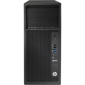 HP Z240 Workstation - 1 x Intel Xeon Quad-core (4 Core) E3-1270 v5 3.60 GHz - 16 GB DDR4 SDRAM RAM - 256 GB SSD - Tower - Black