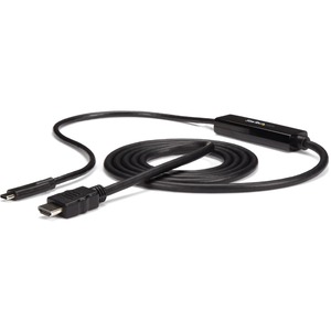 StarTech.com USB C to HDMI Cable - 3 ft / 1m - USB-C to HDMI 4K 60Hz - USB Type C to HDMI - Computer Monitor Cable - Eliminate clutter by connecting your USB Type-C computer directly to an HDMI display without additional adapters - Works with the MacBook, Chromebook Pixel and other USB C computers - USB Type C to HDMI cable - USB-C to HDMI monitor - USB C to HDMI