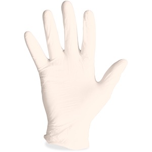 ProGuard Disposable Latex Powdered Gloves - Medium Size - Latex - Natural - Powdered, Disposable, Ambidextrous, Rolled Cuff, Beaded Cuff - For Assembling, Cleaning, Manufacturing, Laboratory Application - 1000 / Carton