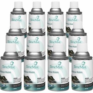 TimeMist+Metered+30-Day+Caribbean+Waters+Scent+Refill+-+Spray+-+6000+ft%3F+-+6.6+fl+oz+%280.2+quart%29+-+Caribbean+Waters+-+30+Day+-+12+%2F+Carton+-+Long+Lasting%2C+Odor+Neutralizer