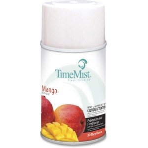 TimeMist+Metered+30-Day+Mango+Scent+Refill+-+Spray+-+6000+ft%3F+-+6.6+fl+oz+%280.2+quart%29+-+Mango+-+30+Day+-+1+Each+-+Long+Lasting%2C+Odor+Neutralizer