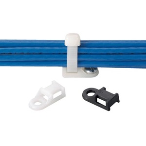Panduit Cable Tie Mount - Screw Applied, #8 Screw (M4), Bulk Package.