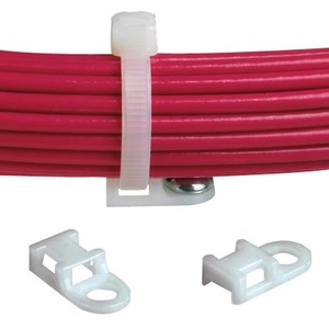 Panduit Cable Tie Mount - Screw Applied, #10 Screw (M5), Bulk Package.