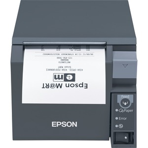 Epson TM-T70II Direct Thermal Printer - Ethernet - USB - With Cutter - Dark Gray - Automatic Cutting