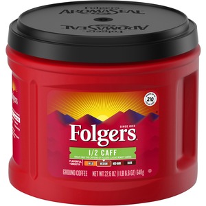 Folgers® Ground 1/2 Caff Coffee - Medium - 25.4 oz - 1 Each