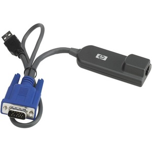 HPE KVM Console USB Interface Adapter - 1 Computer(s) - 1 x Network (RJ-45) - 1 x USB - 1 