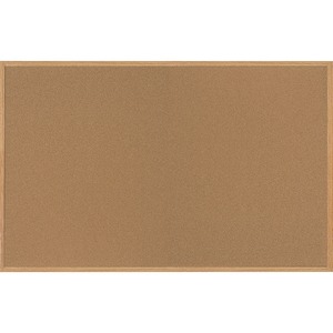 Bi-office+Oak+Frame+Cork+Bulletin+Board+-+48%26quot%3B+Board+Height+x+72%26quot%3B+Board+Width+-+Natural+Cork+Surface+-+Self-healing%2C+Durable%2C+Resilient%2C+Environmentally+Friendly+-+Oak+Medium+Density+Fiber+%28MDF%29+Frame+-+1+Each