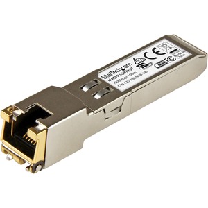 StarTech.com Cisco Meraki MA-SFP-1GB-TX Compatible SFP Module - 1000BASE-T - 10/100/1000 Mbps SFP to RJ45 Cat6/Cat5e Transceiver - 100m - Cisco Meraki MA-SFP-1GB-TX Compatible SFP - 1000BASE-T 1 Gbps - 1GbE Module - 10/100/1000 Mbps Copper Transceiver - 100m (328ft) - RJ-45 Connector - Hot-Swappable & MSA Compliant - Lifetime Warranty