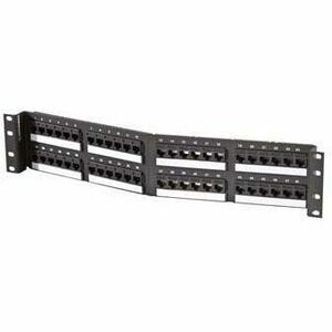 Ortronics TechChoice Angled Patch Panel Category 5e 48 Port