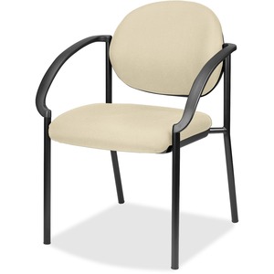 Eurotech+dakota+Curved+Arms+-+Buff+Fabric%2C+Vinyl+Seat+-+Buff+Fabric%2C+Vinyl+Back+-+Four-legged+Base+-+Armrest+-+2+%2F+Carton