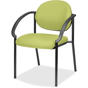 Eurotech+dakota+Curved+Arms+-+Apple+Green+Fabric%2C+Vinyl+Seat+-+Apple+Green+Fabric%2C+Vinyl+Back+-+Four-legged+Base+-+Armrest+-+2+%2F+Carton