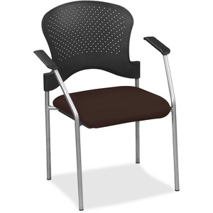 Eurotech+Breeze+Chair+without+Casters+-+Nightfall+Fabric%2C+Vinyl+Seat+-+Nightfall+Plastic+Back+-+Gray+Frame+-+Four-legged+Base+-+Armrest+-+1+Each