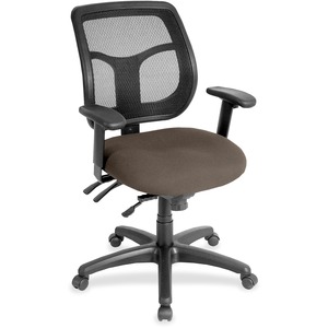 Eurotech Apollo Multi-Function Task Chair - Java Fabric, Vinyl Seat - 5-star Base - Armrest - 1 Each
