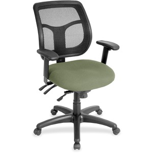 Raynor Task Chair - Mint Chocolate Fabric, Vinyl Seat - 1 Each