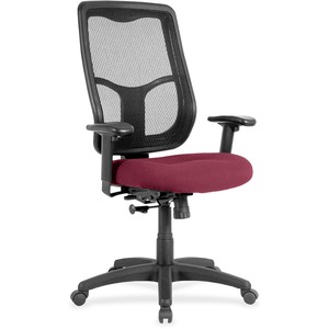 Eurotech+Apollo+High-back+with+Ratchet+Back+-+Regency+Red+Fabric+Seat+-+High+Back+-+5-star+Base+-+1+Each