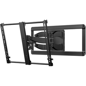 SANUS Full-Motion+ VLF628 Wall Mount for Flat Panel Display-TV - Black - 1 Display(s) Supp