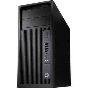 HP Z240 Workstation - 1 x Intel 3.30 GHz - 32 GB DDR4 SDRAM RAM - 256 GB SSD - Tower - Bla