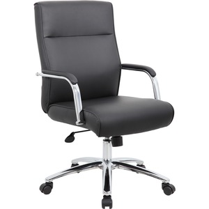 Boss Conf Chair, Black - Black - 1 Each