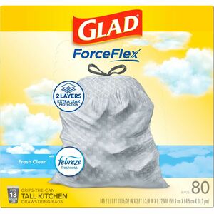 Glad+ForceFlex+Tall+Kitchen+Drawstring+Trash+Bags