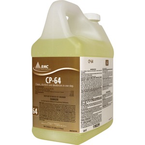 RMC+CP-64+Cleaner+-+For+Toilet+-+Concentrate+-+64+fl+oz+%282+quart%29+-+Fresh+Lemon+Scent+-+4+%2F+Carton+-+Disinfectant+-+Yellow