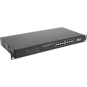 Tripp Lite NG16POE Unmanaged Network Gigabit Ethernet Switch with POE - 16 Ports - Gigabit Ethernet - 10/100/1000Base-T - 2 Layer Supported - Twisted Pair - 1U High - Desktop, Rack-mountable - 5 Year Limited Warranty
