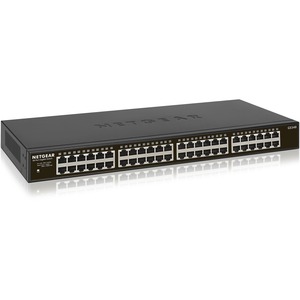 Netgear 48-port Gigabit Ethernet Rackmount Unmanaged Switch (GS348) - 48 Ports - Gigabit Ethernet - 10/100/1000Base-T - 2 Layer Supported - Twisted Pair - Rack-mountable, Desktop - 3 Year Limited Warranty