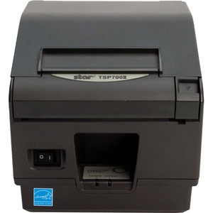 Star Micronics TSP700II Thermal Receipt and Label Printer, Ethernet, CloudPRNT, USB, Two Peripheral USB, Gray - Cutter, External Power Supply Needed, Gray