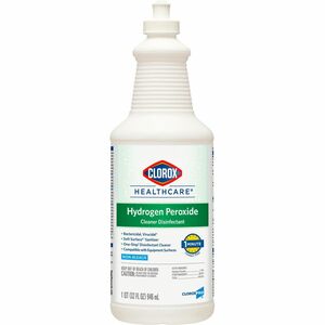 Clorox+Healthcare+Pull-Top+Hydrogen+Peroxide+Cleaner+Disinfectant+-+Ready-To-Use+-+32+fl+oz+%281+quart%29+-+1+Each+-+Disinfectant%2C+Anti-bacterial+-+Clear