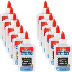 Elmer%26apos%3Bs+Washable+Clear+School+Glue+-+5+oz+-+12+%2F+Bundle+-+Clear