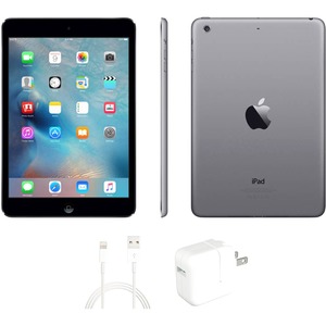 Refurbished Apple iPad Mini, 64GB, Space Gray, Black, WiFi Only, 1 Year Warranty (A1432, B00746W6X2, IPADMB64, MD530LL/A)