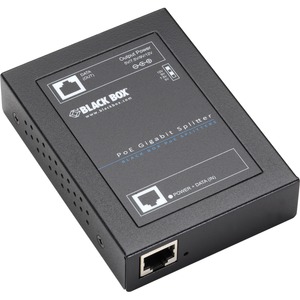 Black Box PoE+ Gigabit Splitter - 5-12-VDC, 6-Amp - Network (RJ-45) - TAA Compliant