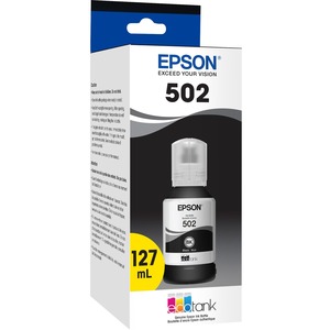 Epson T502, Black Ink Bottle - Inkjet - Black
