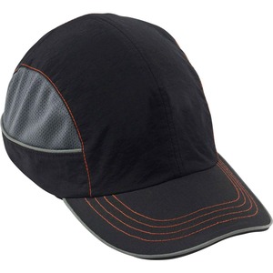 Ergodyne Long-brim Bump Cap - Recommended for: Aircraft, Manufacturing, Maintenance, Warehouse - Long Size - Head Protection - Black - 1 Each