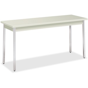 HON+Utility+Table%2C+60%26quot%3BW+x+20%26quot%3BD+-+Natural+Rectangle+Top+-+Chrome+Four+Leg+Base+-+4+Legs+x+60%26quot%3B+Table+Top+Width+x+20%26quot%3B+Table+Top+Depth+x+1.13%26quot%3B+Table+Top+Thickness+-+29%26quot%3B+Height+-+Educational+Environment+-+Assembly+Required+-+Melamine+Top+Material+-+1+Each