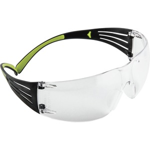 3M SecureFit 400-Series Protective Eyewear - Anti-fog, Lightweight, Nose Bridge, Frameless, Adjustable Nose-piece, Comfortable, Adjustable Temple - Ultraviolet Protection - Polycarbonate Lens - Clear, Black - 1 / Each