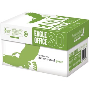 American+Eagle+Recycled+Paper+-+92+Brightness+-+Letter+-+8+1%2F2%26quot%3B+x+11%26quot%3B+-+20+lb+Basis+Weight+-+5000+%2F+Carton+-+Sustainable+Forestry+Initiative+%28SFI%29+-+White