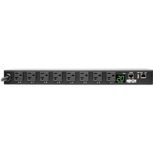 Tripp Lite PDUMH20NET2LX 1.9kW Single-Phase Switched PDU - Switched - NEMA L5-20P/5-20P - 8 x NEMA 5-15/20R - 120 V AC - Network (RJ-45) - 1U - Horizontal - Rack-mountable - TAA Compliant