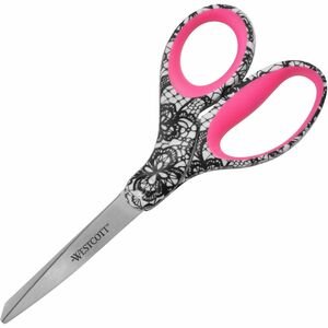 Westcott+8%26quot%3B+Fashion+Scissors+-+8%26quot%3B+Overall+Length+-+Left%2FRight+-+Stainless+Steel+-+Multi+-+1+Each