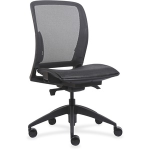 Lorell+Mesh+Mid-Back+Office+Chair+-+Mid+Back+-+Black+-+1+Each