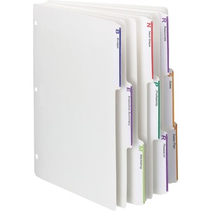 Smead+Viewables+3-Ring+Binder+Index+Dividers+-+Letter+-+8.50%26quot%3B+Width+x+11%26quot%3B+Length+-+White+Divider+-+Recycled+-+25+%2F+Box