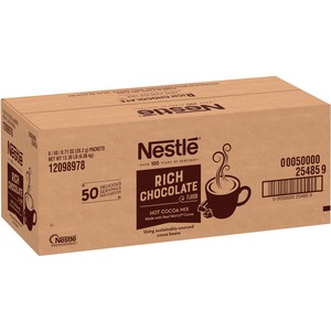Nestle%C2%AE+Rich+Chocolate+Single-Serve+Hot+Cocoa+Packets+-+Powder+-+0.17+oz+-+50%2FBox+-+6+%2F+Carton