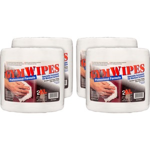 2XL+GymWipes+Professional+Towelettes+Bucket+Refill+-+8%26quot%3B+Length+x+6%26quot%3B+Width+-+700+%2F+Pack+-+4+%2F+Carton+-+Bleach-free%2C+Non-alcohol%2C+Hygienic%2C+Disinfectant%2C+Phenol-free%2C+Quick+Drying+-+White