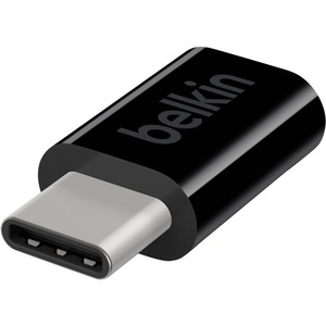 Belkin USB-C™ (aka Type-C™) to Micro USB Adapter F2CU058btBLK - 1 x Type C USB Male - 1 x Micro USB Female - Black