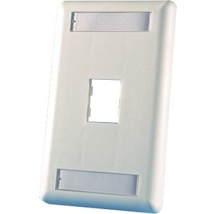 Ortronics TracJack Faceplate, one-port (single gang), Plastic